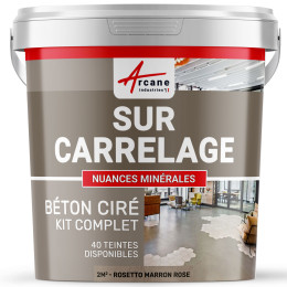1-Main-KIT BETON CIRE SUR CARRELAGE-kit2m2-Rosetto-Marron-rose-Aspect / Couleur