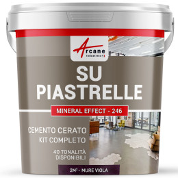 Kit microcemento viola su piastrelle: ideale per bagni e cucine