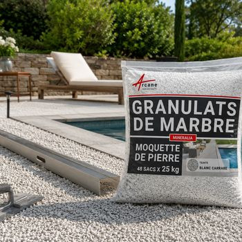 Granulats de marbre naturel