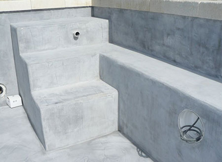 escalier beton etanche enduit cuvelage impermeable
